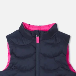 Jacadi Doudoune sans manches bébé fille réversible - lore ROSE/MULTICO Outlet