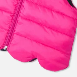 Jacadi Doudoune sans manches bébé fille réversible - lore ROSE/MULTICO Outlet