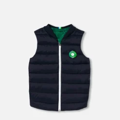 Jacadi Doudoune sans manches réversible enfant garçon - MARINE/VERT Hot