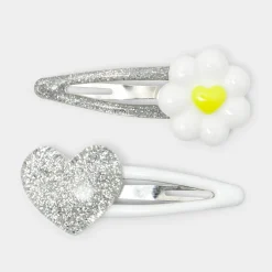 Jacadi Duo de barrettes bébé fille - lore ARGENT/MULTICO Hot