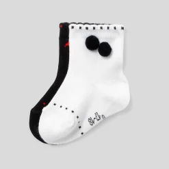 Jacadi Duo de chaussettes bébé fille BLANC/MULTICO Hot