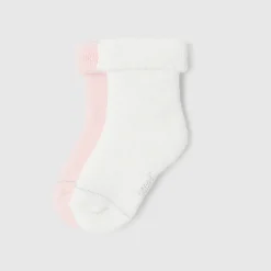 Jacadi Duo de chaussettes bébé fille - BLANC/ROSE Outlet