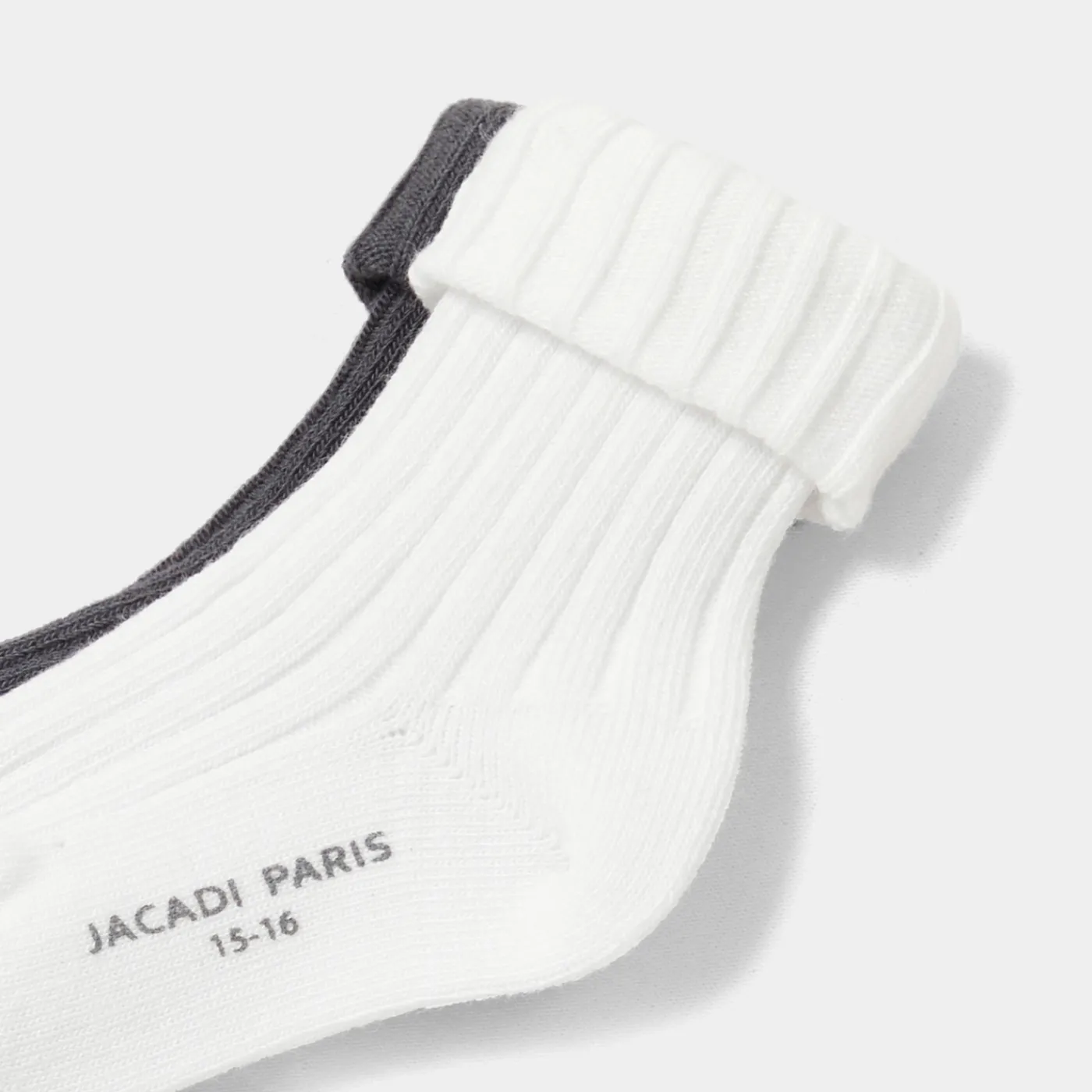 Jacadi Duo de chaussettes bébé garçon - BLANC/GRIS Outlet