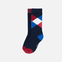 Jacadi Duo de chaussettes hautes enfant garçon - lore MULTICO