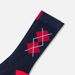 Jacadi Duo de chaussettes hautes enfant garçon - MARINE/ROUGE Outlet