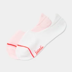 Jacadi Duo de chaussettes invisibles enfant fille - BLANC/ROSE Discount