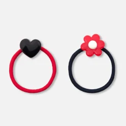 Jacadi Duo d'élastiques enfant fille - ROUGE/MARINE Discount
