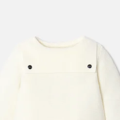 Jacadi Ensemble bébé en laine point mousse - blanc doux BLANC DOUX JACADI New