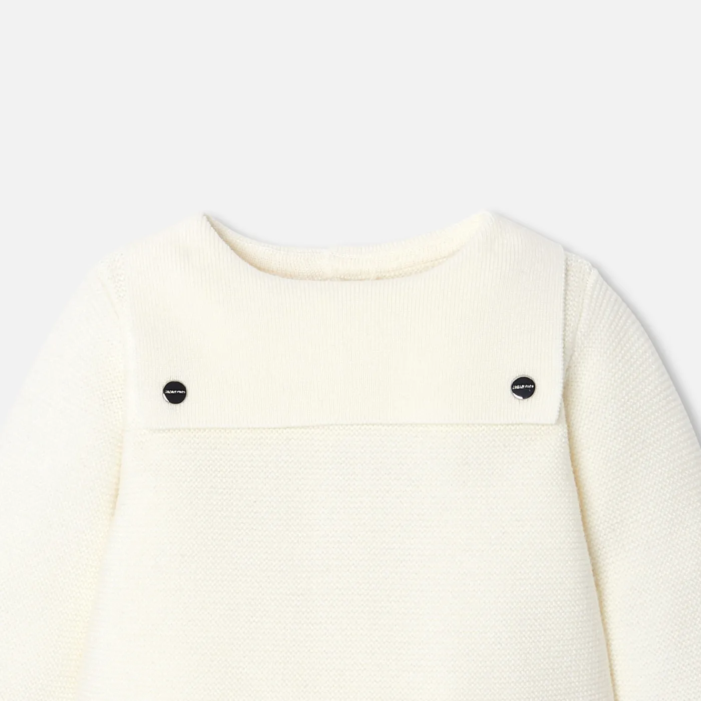 Jacadi Ensemble bébé en laine point mousse - blanc doux BLANC DOUX JACADI New