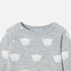 Jacadi Ensemble bébé en tricot jersey - GRIS/ECRU Online