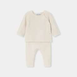 Jacadi Ensemble bébé fille en tricot - blanc doux BLANC DOUX JACADI Clearance