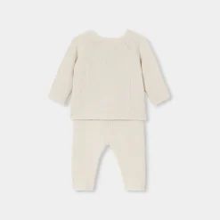Jacadi Ensemble bébé fille en tricot - blanc doux BLANC DOUX JACADI Clearance