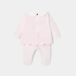 Jacadi Ensemble bébé fille en velours - rose pale ROSE PALE JACADI New