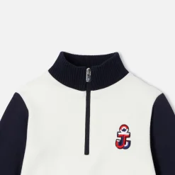 Jacadi Ensemble bébé garçon en molleton - BLANC/MARINE