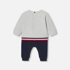 Jacadi Ensemble bébé garçon en molleton - GRIS/MARINE Outlet