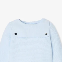 Jacadi Ensemble bébé garçon en point mousse - BLEU PALE Discount