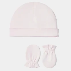 Jacadi Ensemble bonnet et moufles naissance - rose pale ROSE PALE JACADI Outlet