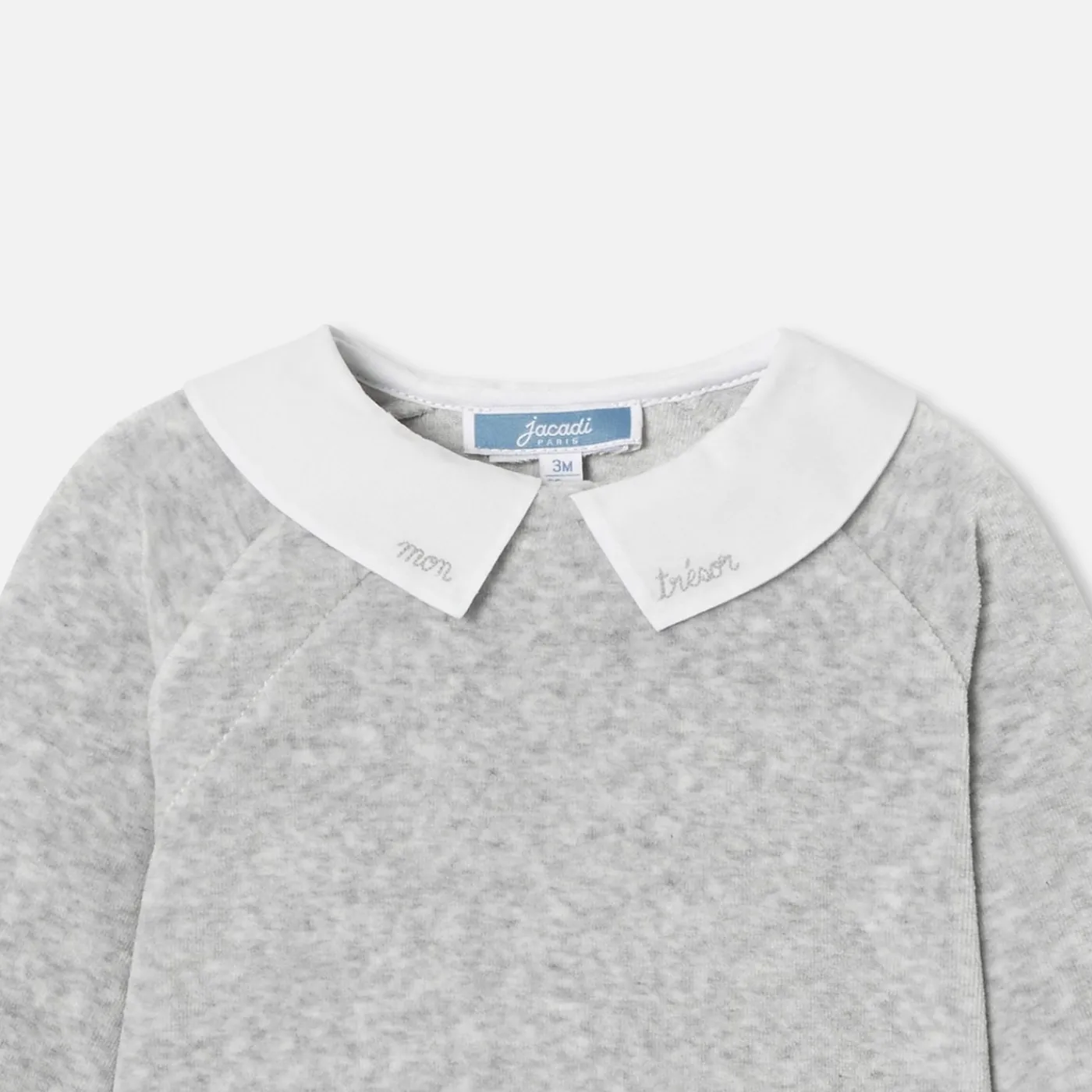 Jacadi Ensemble confort bébé en velours - gris chine clair GRIS CHINE CLAIR JACADI Outlet