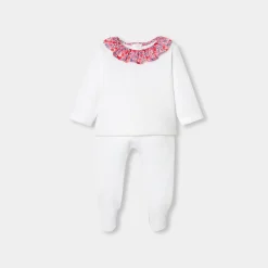 Jacadi Ensemble confort bébé fille en double jersey - blanc BLANC JACADI New