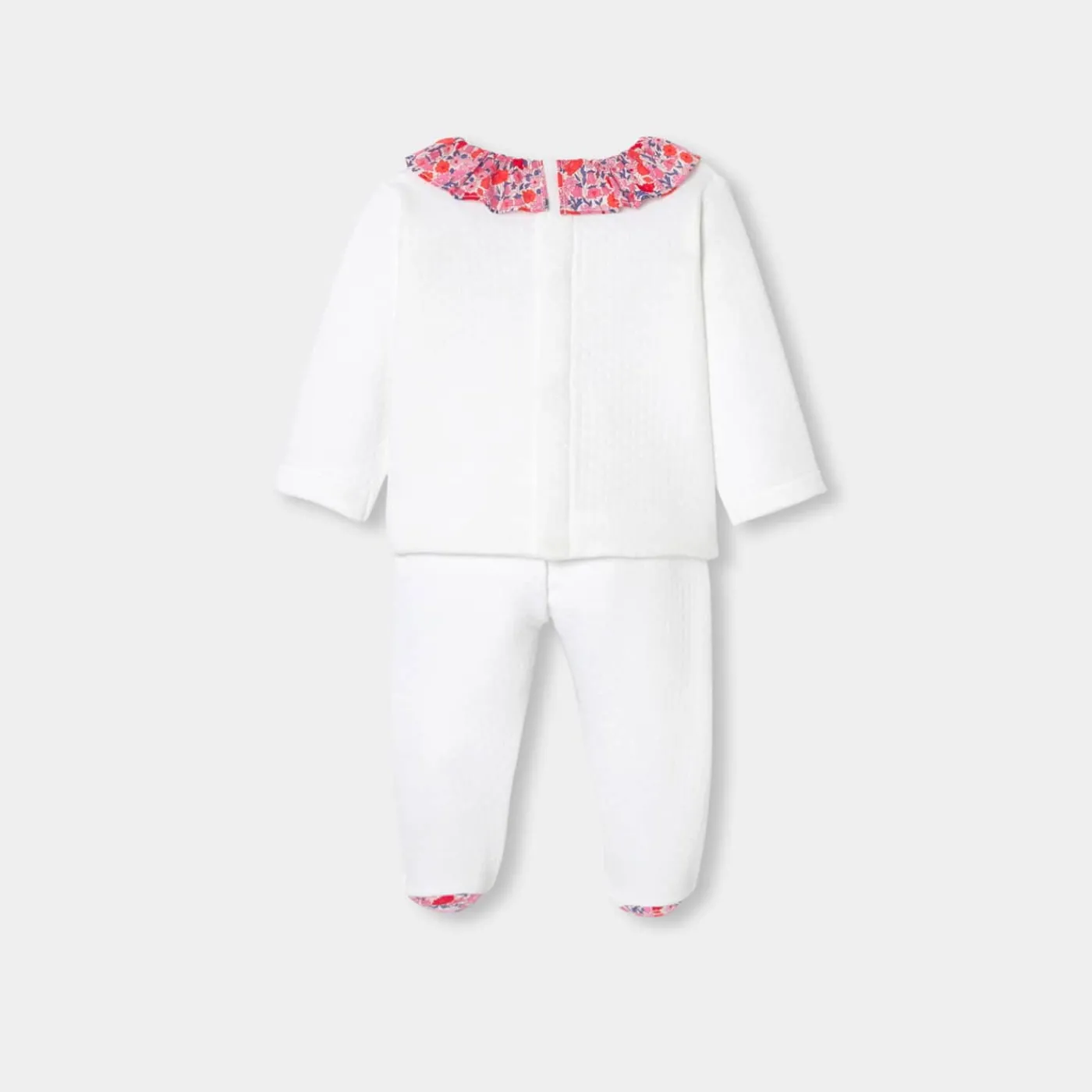 Jacadi Ensemble confort bébé fille en double jersey - blanc BLANC JACADI New
