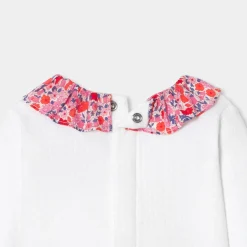 Jacadi Ensemble confort bébé fille en double jersey - blanc BLANC JACADI New