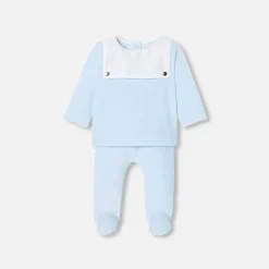Jacadi Ensemble confort bébé garçon - BLEU PALE Discount