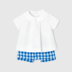 Jacadi Ensemble vichy Mon premier - BLEU/BLANC Discount