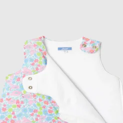 Jacadi Gigoteuse 0-6 mois en tissu Liberty bébé fille - lore BLANC/MULTICO New