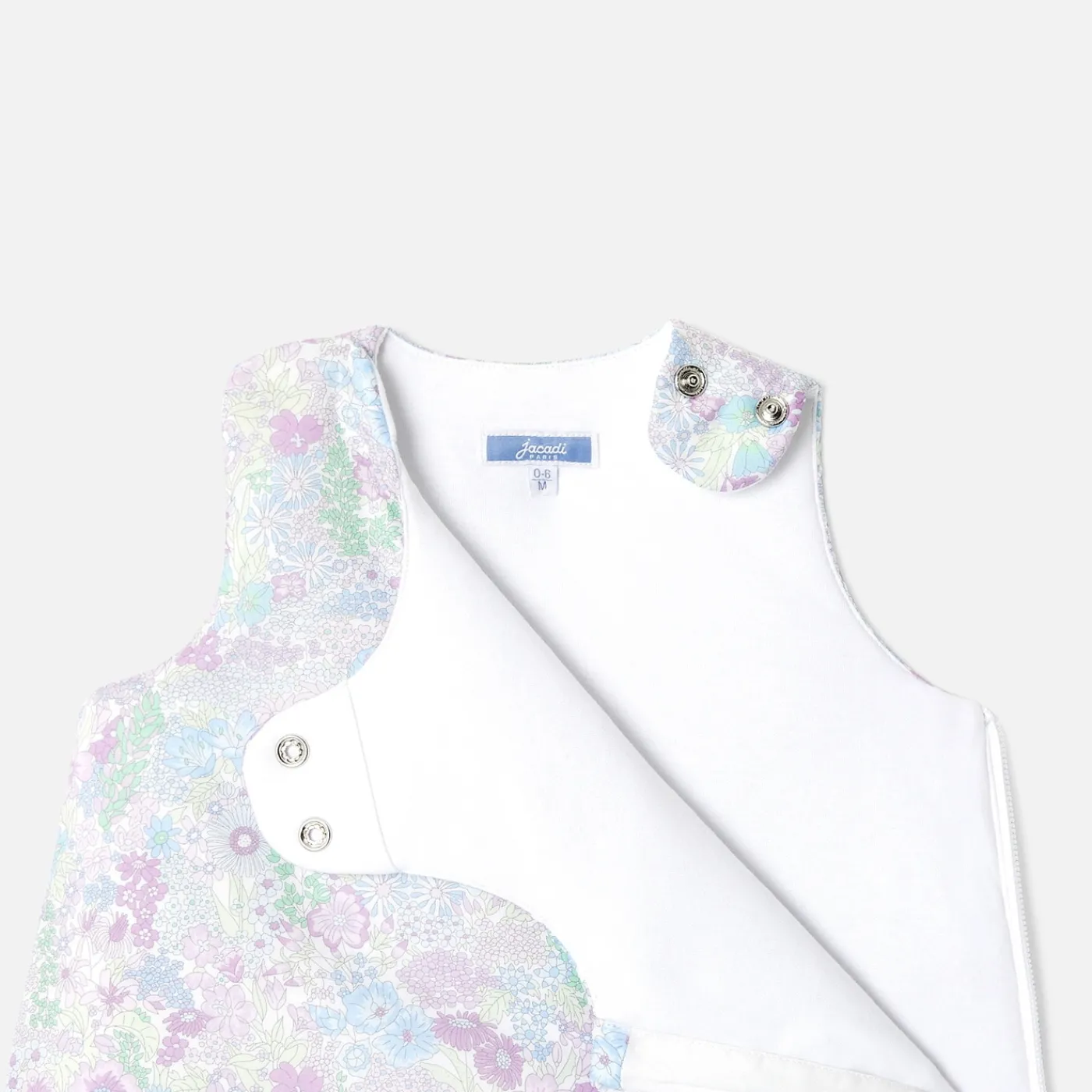 Jacadi Gigoteuse 0-6 mois en tissu Liberty - lore BLANC/MULTICO Clearance