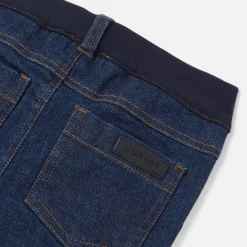 Jacadi Jean doublé bébé - DENIM FONCE Outlet