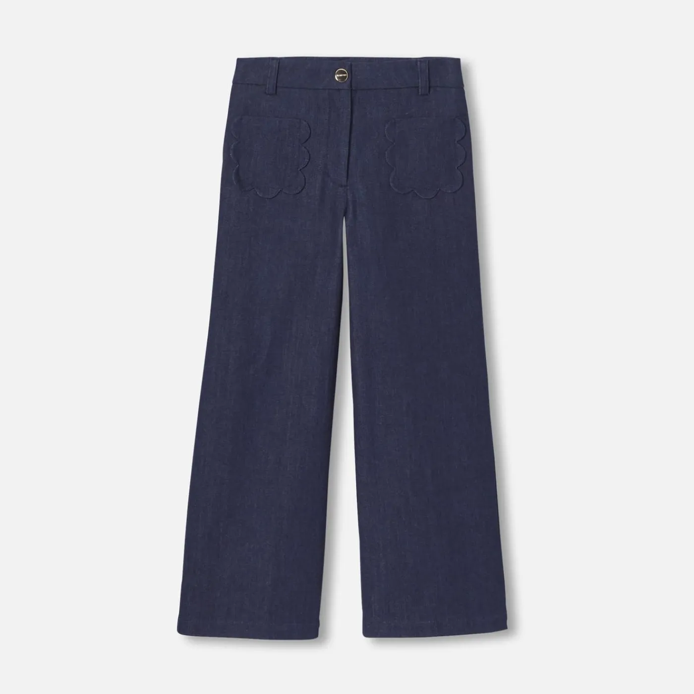 Jacadi Jean large enfant fille - DENIM FONCE Hot