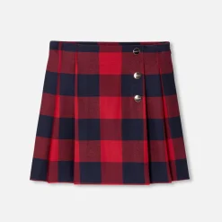 Jacadi Jupe enfant fille en maxi vichy - MARINE/ROUGE New