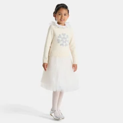 Jacadi Jupon en tulle enfant fille - BLANC/OR Discount