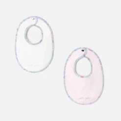 Jacadi Lot de 2 bavoirs en coton éponge - lore BLANC/MULTICO Outlet