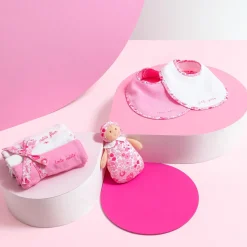 Jacadi Lot de 2 bavoirs en éponge - lore ROSE/MULTICO Best