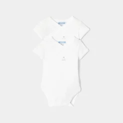 Jacadi Lot de 2 bodies manches courtes bébé - blanc BLANC JACADI