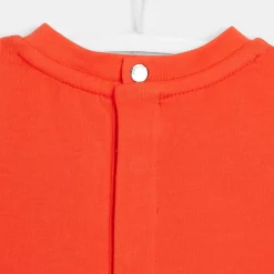 Jacadi Lot de 2 bodys bébé BLANC/ORANGE Hot