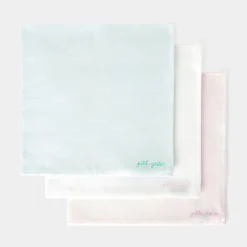 Jacadi Lot de 3 langes en coton - lore BLANC/MULTICO Clearance