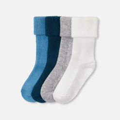 Jacadi Lot de 4 paires de chaussettes bébé garçon - lore BLEU/MULTICO