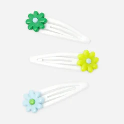 Jacadi Lot de barrettes enfant fille BLANC/VERT Outlet