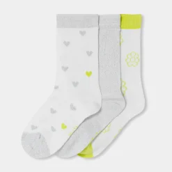 Jacadi Lot de chaussettes enfant fille - JAUNE FLUO Discount