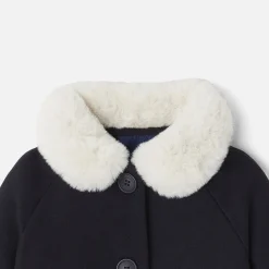 Jacadi Manteau bébé fille en drap de laine - marine MARINE JACADI Best