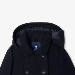 Jacadi Manteau enfant fille en laine - marine MARINE JACADI Clearance