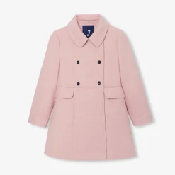 Jacadi Manteau enfant fille en laine - ROSE CHINE Discount