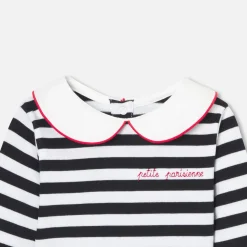 Jacadi Marinière bébé fille - BLANC/MARINE Discount