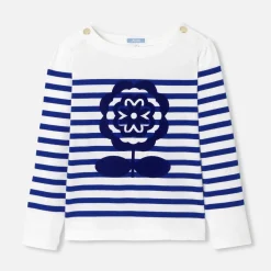 Jacadi Marinière enfant fille - BLANC/BLEU Clearance