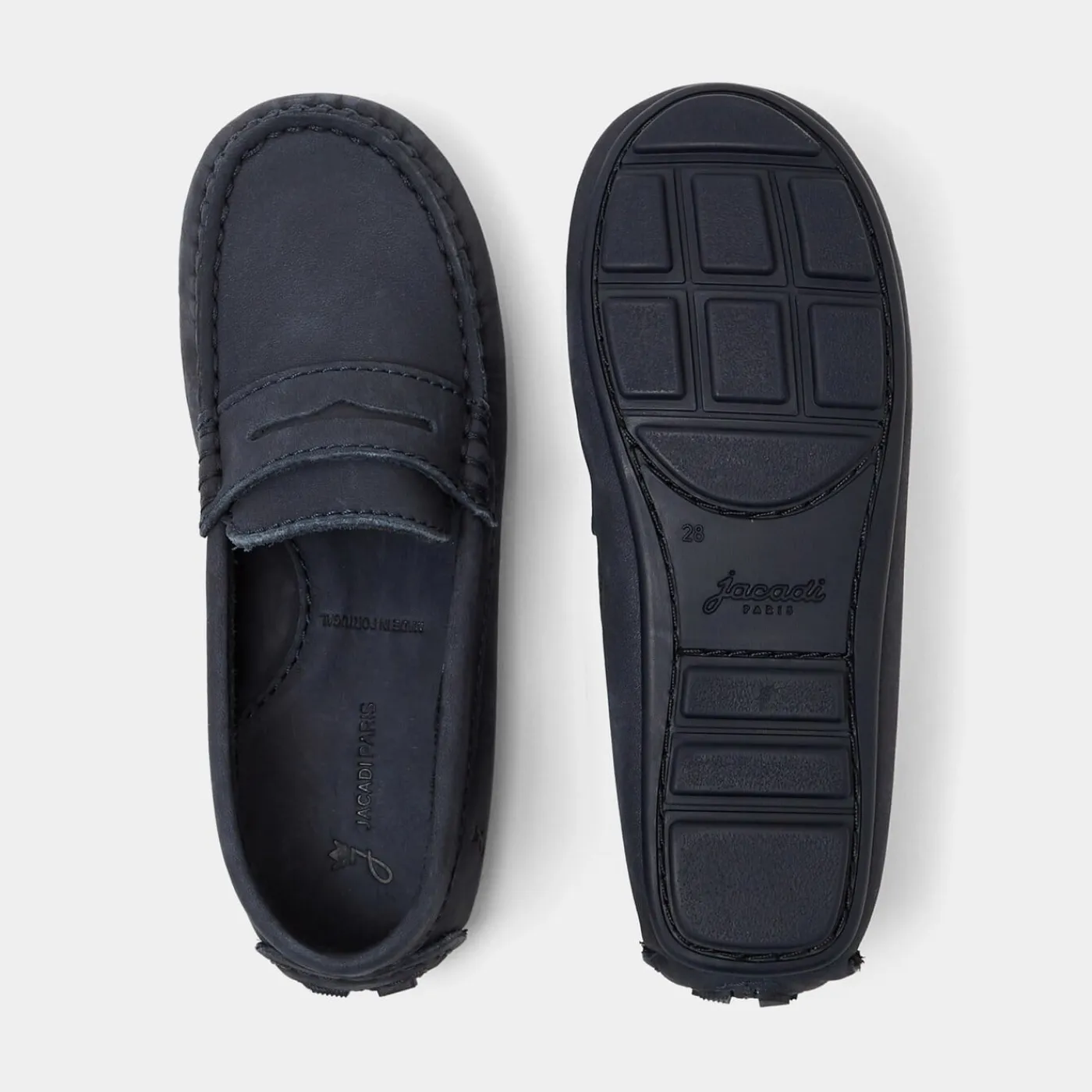 Jacadi Mocassins enfant garçon en nubuck - marine MARINE JACADI Online