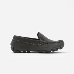 Jacadi Mocassins enfant garçon en nubuck - gris anthracite GRIS ANTHRACITE JACADI Outlet