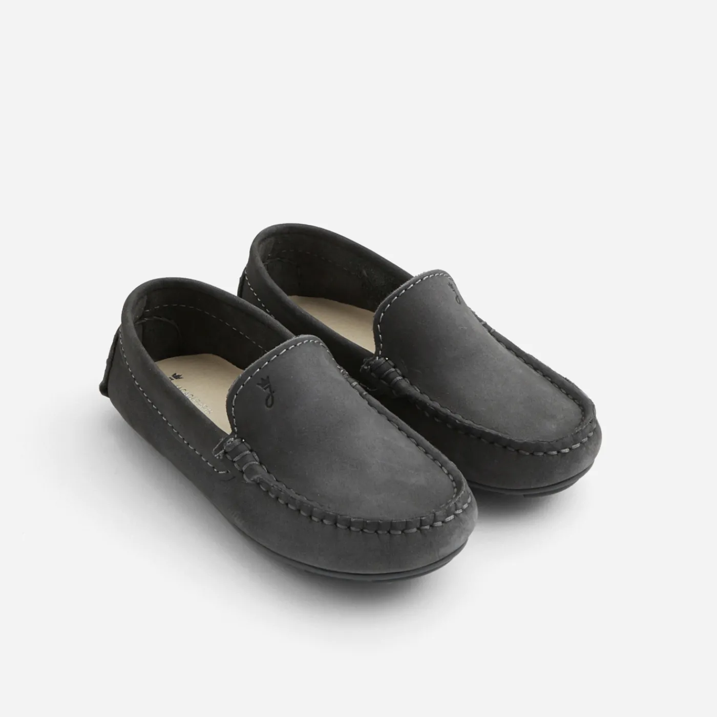 Jacadi Mocassins enfant garçon en nubuck - gris anthracite GRIS ANTHRACITE JACADI Outlet