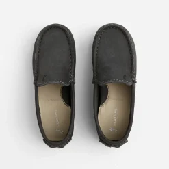 Jacadi Mocassins enfant garçon en nubuck - gris anthracite GRIS ANTHRACITE JACADI Outlet